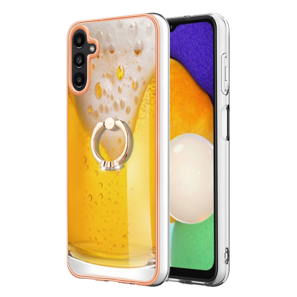 YB IMD Series-20 Style D for Samsung Galaxy A34 5G Kickstand TPU Case IMD Pattern 2.0mm Electroplating Phone Cover YB IMD Series-20 Style D for Samsung Galaxy A34 5G Kickstand TPU Case IMD Pattern 2.0mm Electroplating Phone Cover